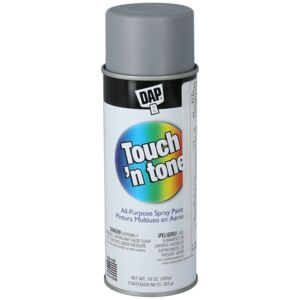 DAP Touch 'n Tone All-Purpose Spray Paint Grey 10oz DAP Touch 'n Tone All-Purpose Spray Paint Grey 10oz